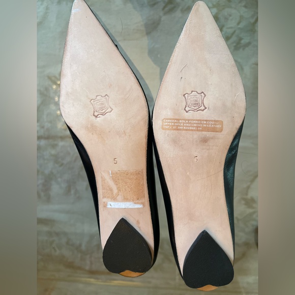 Genuine Pollignanno Al Maré Italian Leather Flat Espadrille - Picture 4 of 5